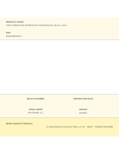 Cinta americana extremium 4 sin residuos, 48 mm x 18 m