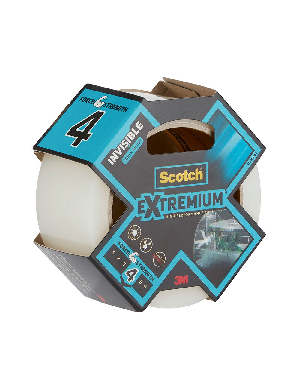 Cinta americana extremium 4, invisible, 48 mm x 20 m