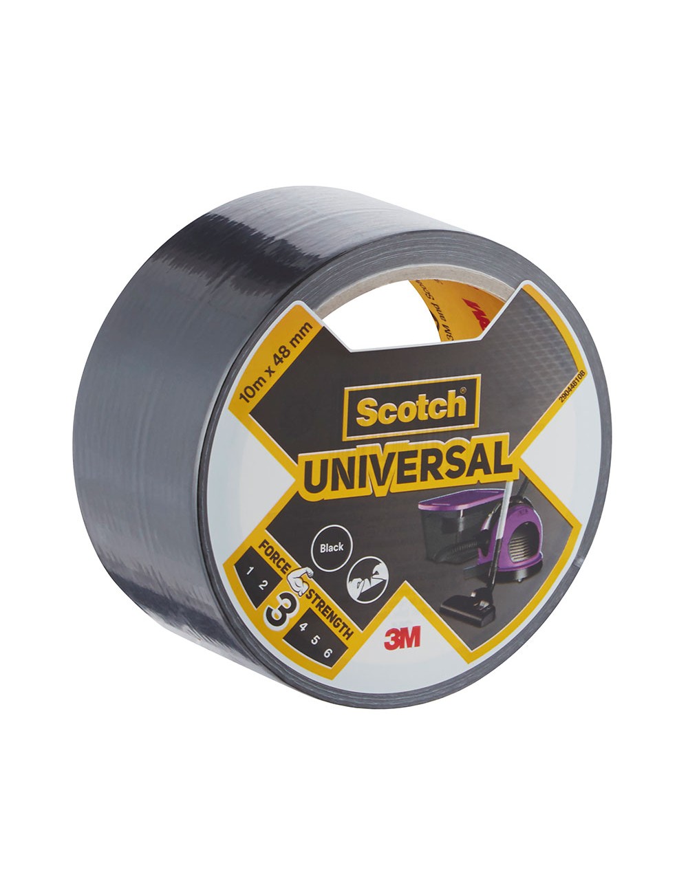 Cinta americana universal 3 negra 48 mm x 10 m