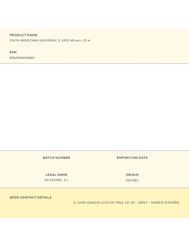 Cinta americana universal 3 gris 48 mm x 25 m