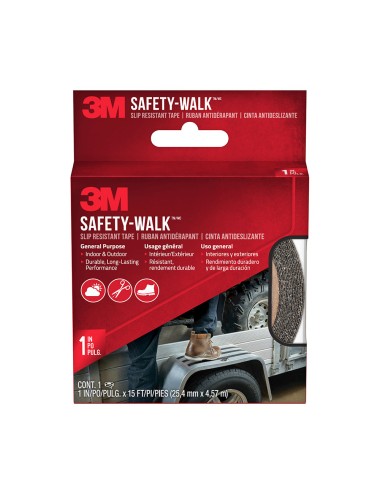 Cinta antideslizante para exterior negra 25 mm x 4,5 m