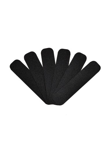 Tiras antideslizante para exterior negra 50 mm x 22,8 cm, 6 uds