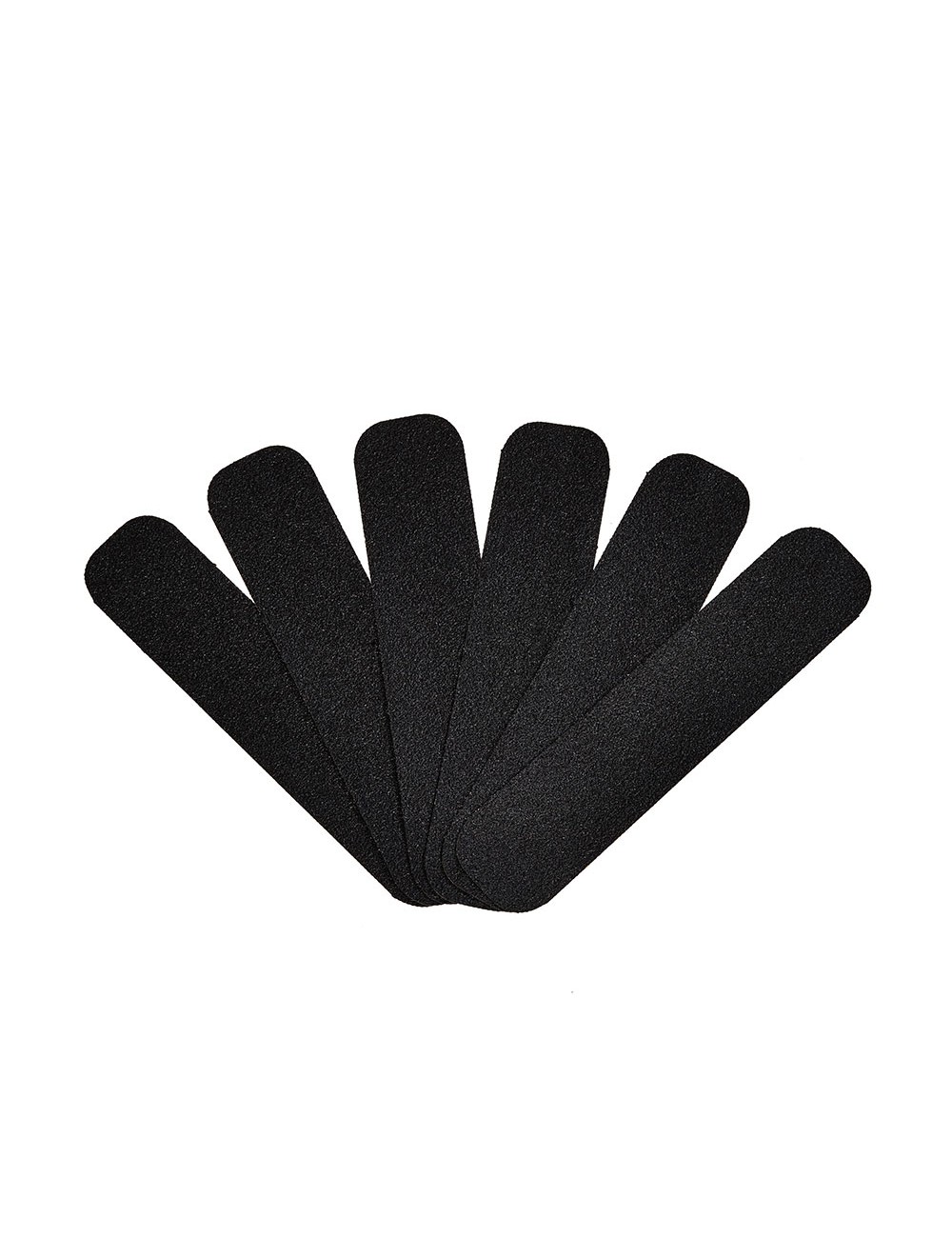 Tiras antideslizante para exterior negra 50 mm x 22,8 cm, 6 uds
