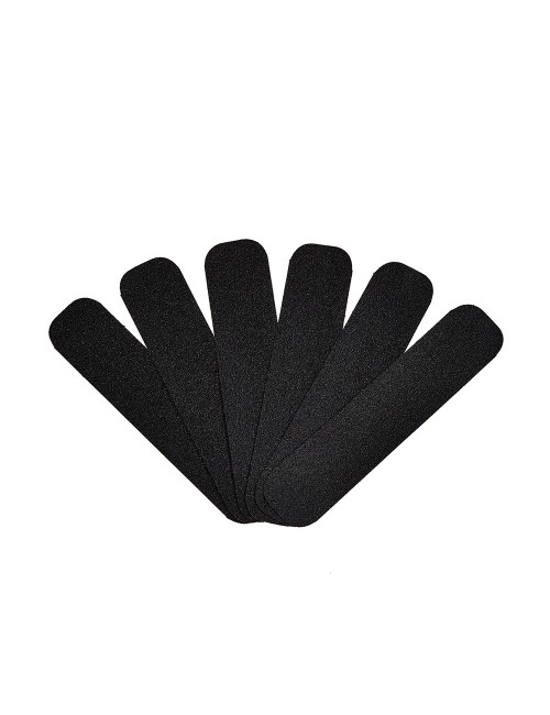 Tiras antideslizante para exterior negra 50 mm x 22,8 cm, 6 uds