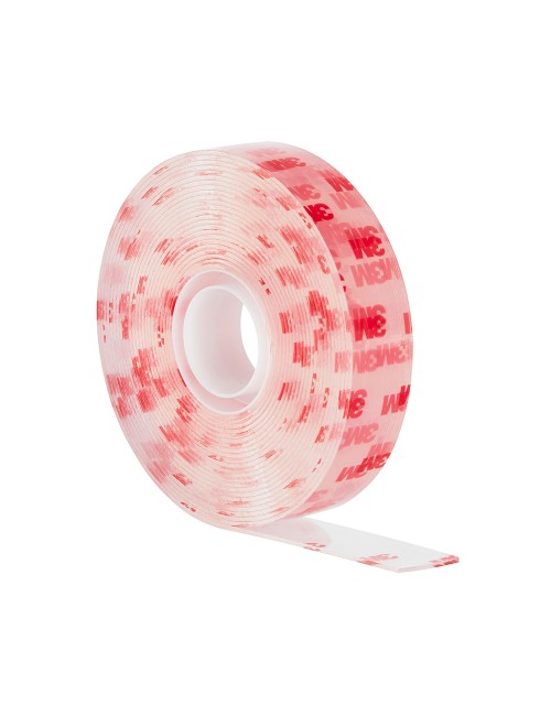 Cinta doble cara de montaje, transparente, máx 7 kg, 19mmx5m