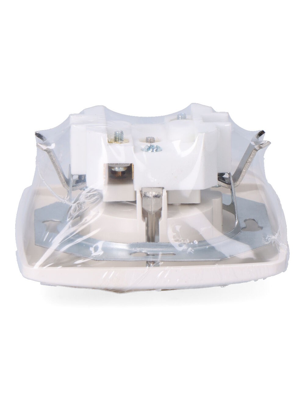 Base t/t empotrar lisa tipo schuko 10/16 a 250 v, blanca (retractilado)