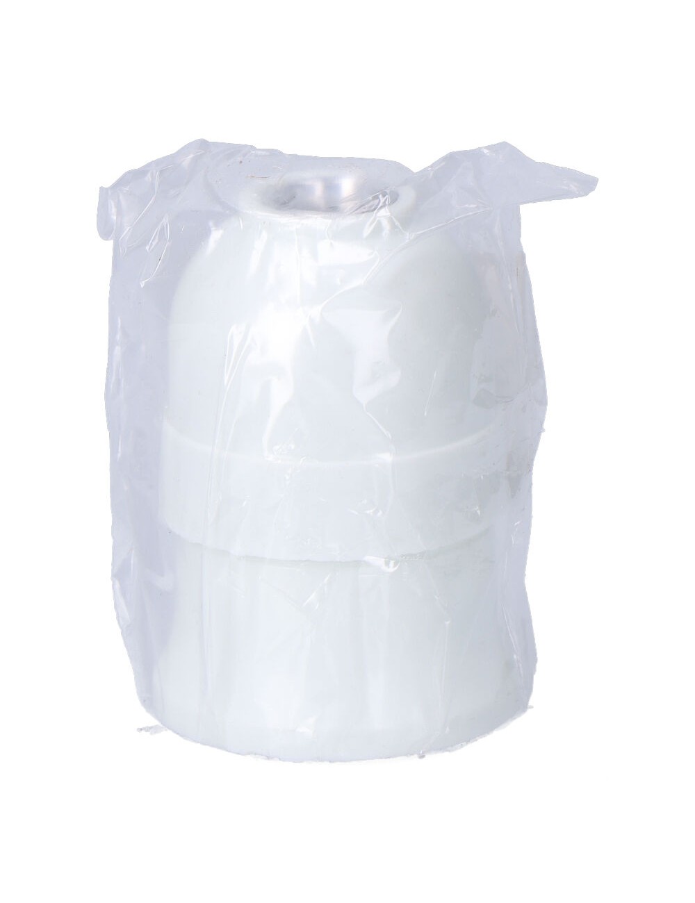 Portalámparas baquelita interior cerámico e27, 4 a 230 v, blanco, ø43 x 60 mm (retractilado)