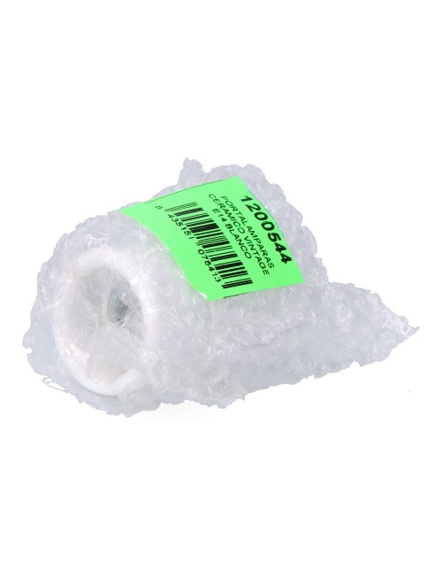 Portalámparas cerámico vintage e14, 60 w 250 v, blanco, ø35 x 60 mm (retractilado)