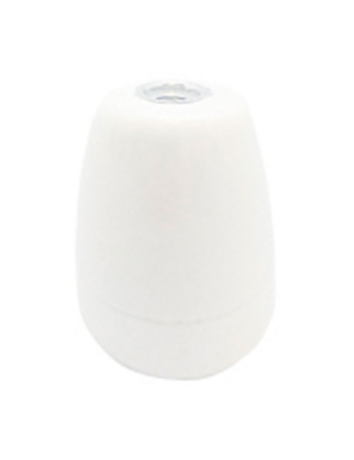 Portalámparas cerámico vintage e27, 100 w 250 v, blanco, ø47 x 59 mm (retractilado)