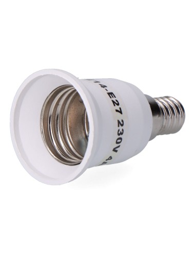 Amplificador e-14 a e-27 4 a 230 v, blanco, ø39 x 70 mm (retractilado)