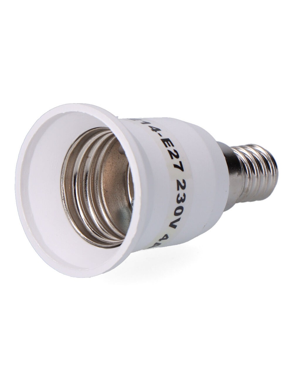 Amplificador e-14 a e-27 4 a 230 v, blanco, ø39 x 70 mm (retractilado)