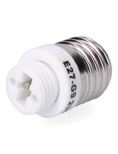 Convertidor de e27 a g9, 2 a 230 v, blanco , ø29 x 50 mm (retractilado)