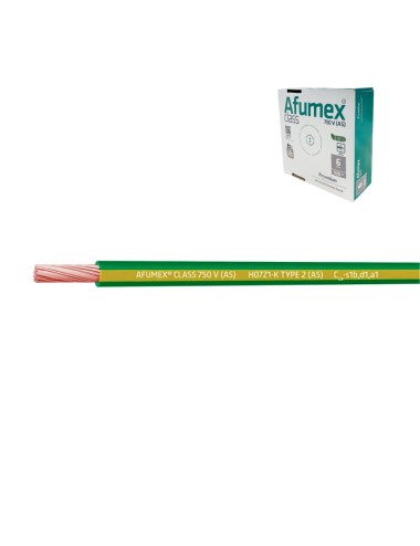 Cablecillo h07z1-k(as) 2,5 mm amarillo/verde euro/m