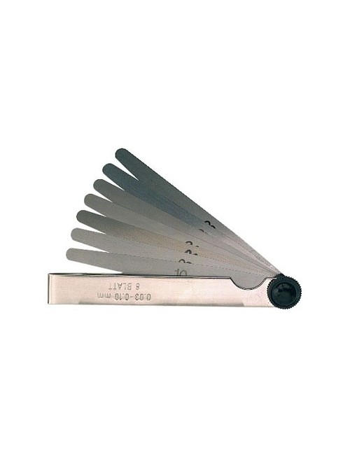 GALGA ESPESORES 8 LAMINAS,  0,05-0,50 0,05 - 0,50 mm