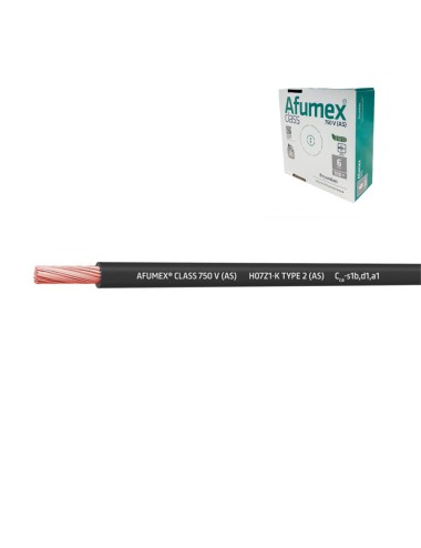 Cablecillo h07z1-k(as) 6,0 mm negro euro/m