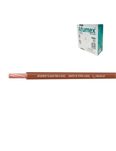 Cablecillo h07z1-k(as) 6,0 mm marron euro/m