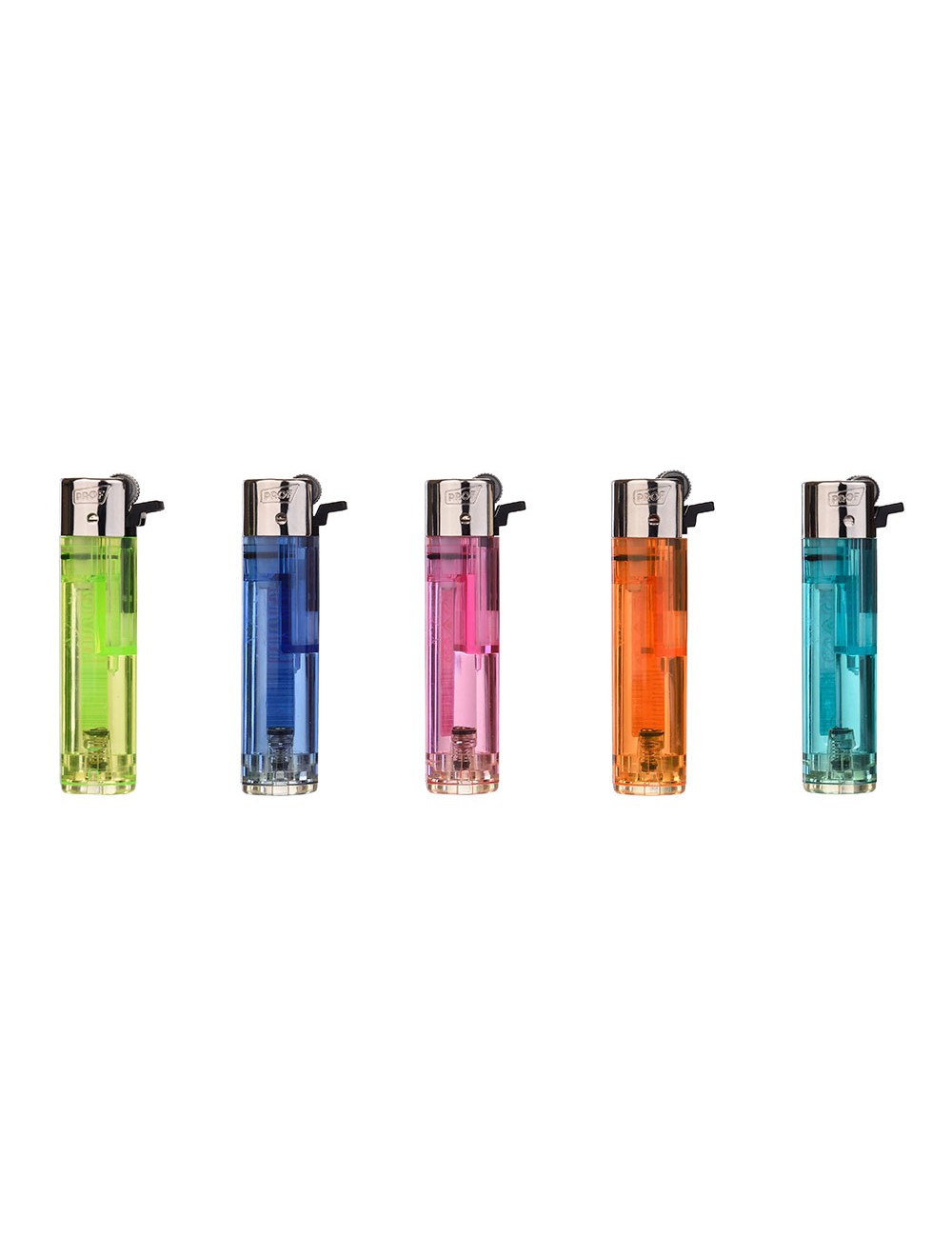 Encendedor de piedra, colores surtidos transparente