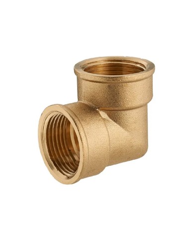 Codo hembra 90 1/2" x 18 mm latón