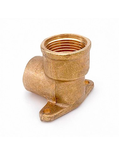 Codo mural 472 1/2" x 18 mm latón