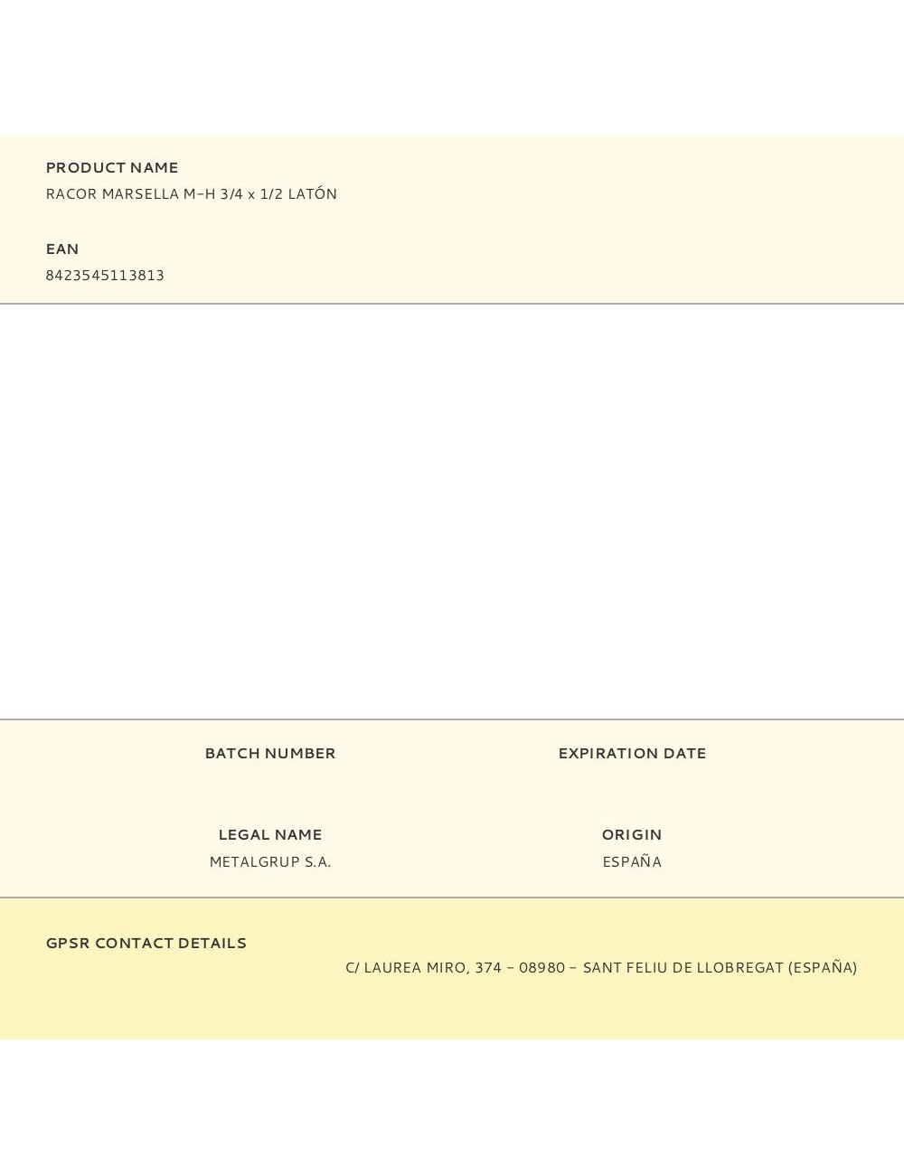 Racor marsella m-h 3/4 x 1/2 latón