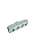 Multiconector 4 tomas 2p + t 16 a 250 v blanco (retractilado)