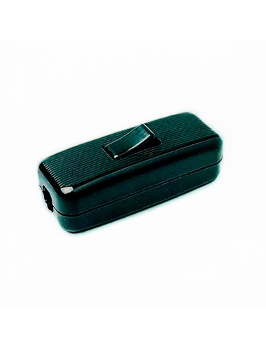 Interruptor de paso unipolar 2a negro (retractilado)