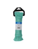 Cordón trenzada polipropileno verde / blanco, calibre 4,5 mm x 10 m