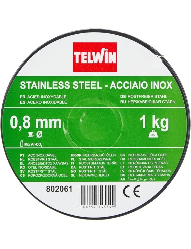 BOBINA HILO ACERO INOX. Ø0.8 - 1kg Acero inoxidable