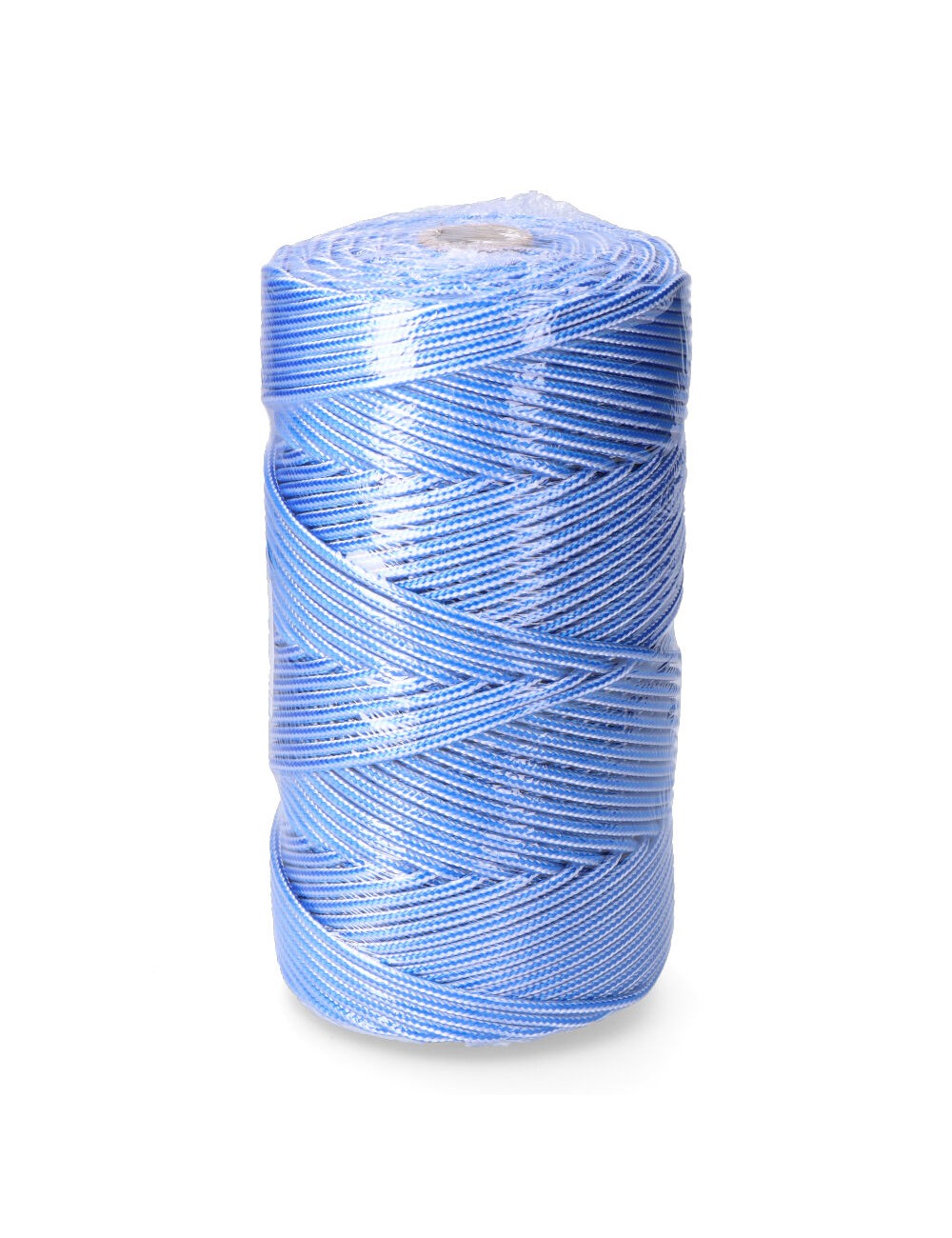 Cordón trenzado polipropileno azul / blanco, calibre 5 mm x 200 m