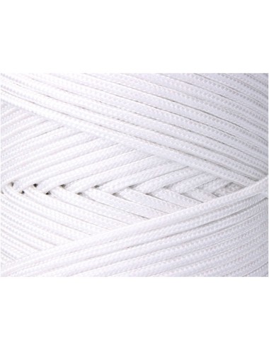 Cordón trenzado polipropileno blanco, calibre 5 mm x 200 m