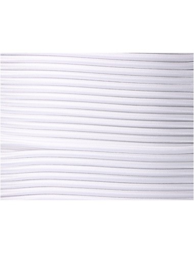 Cuerda de goma elástica blanca poliéster calibre 6 mm x 200 m