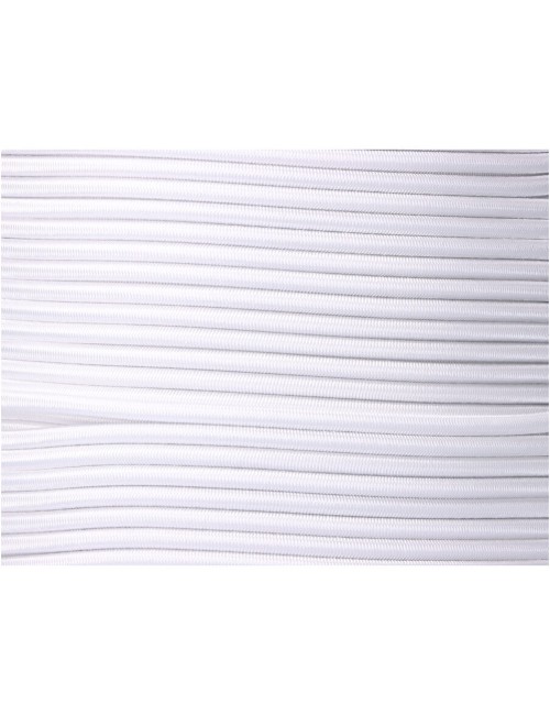 Cuerda de goma elástica blanca poliéster calibre 8 mm x 200 m