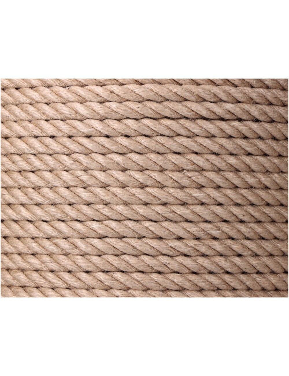 Cuerda yute natural 3 cabos calibre 14 mm x 100 m