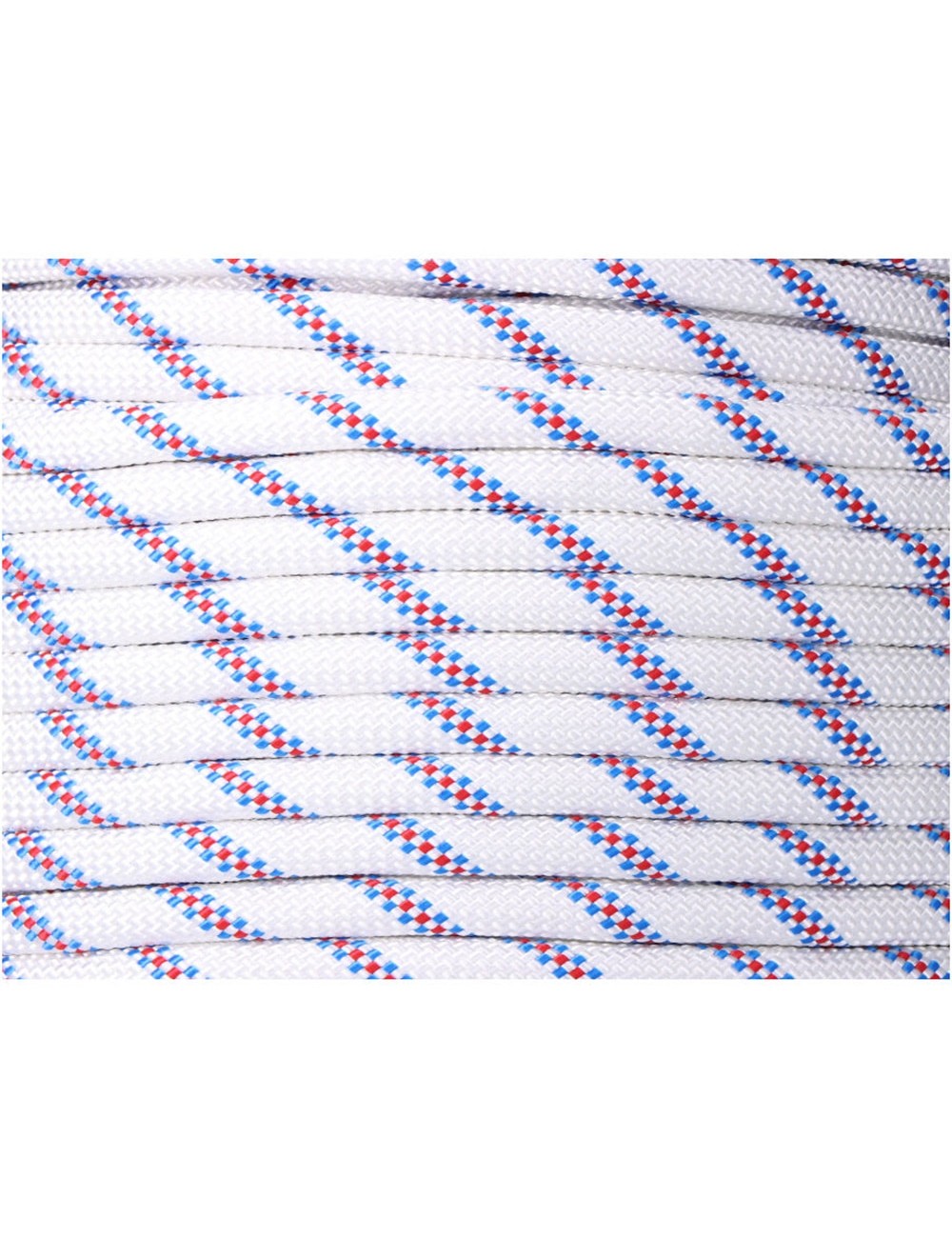 Cuerda driza trenzado poliéster blanco distintivo, calibre 10 mm x 150 m