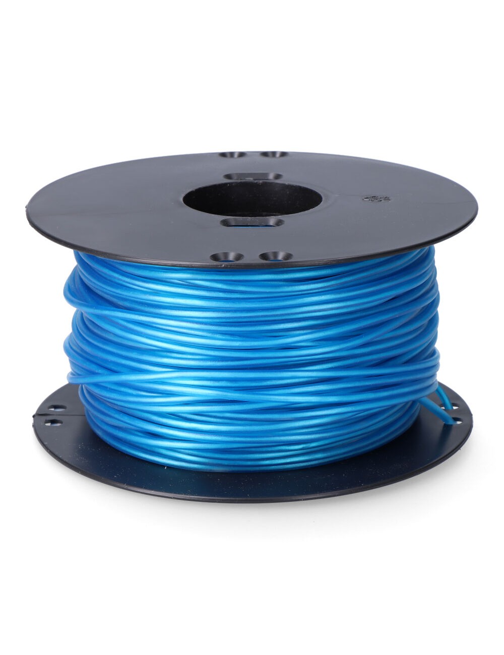 Cordón multifilamento revestido pvc azul, calibre 5 mm x 100 m