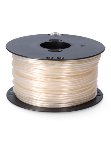 Cordón multifilamento revestido pvc blanco, calibre 5 mm x 100 m