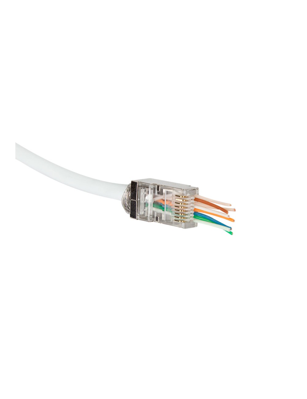 Conector modular rj45 cat.6 stp, 50 uds