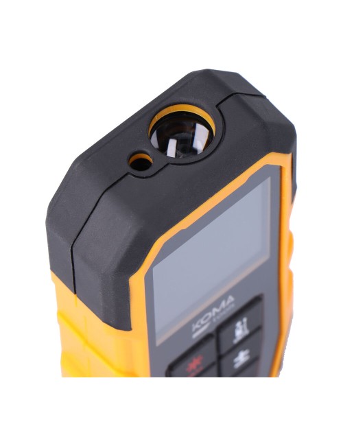 Medidor láser con funda 5,2 x 2,4 x 12,3 cm