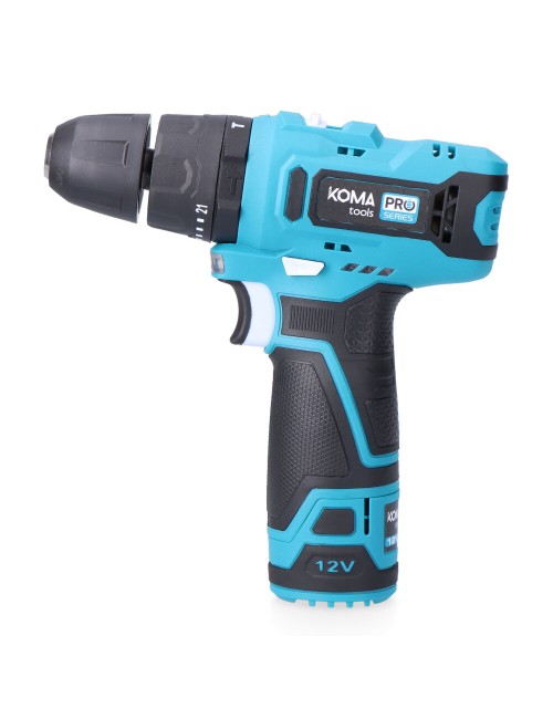 Kit taladro percutor 12 v con accesorios, bateria y cargador