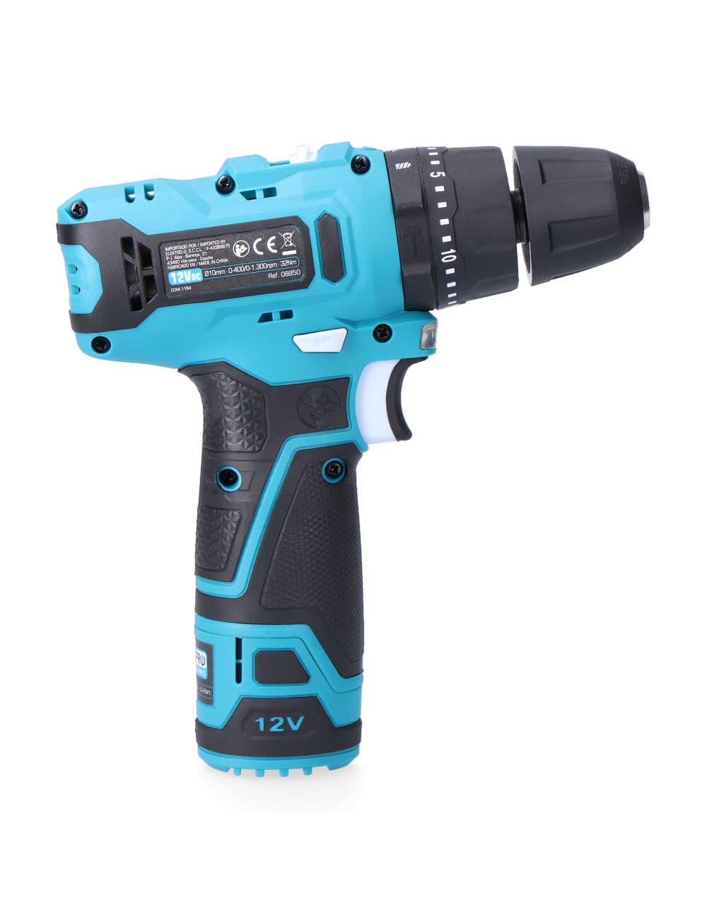 Kit taladro percutor 12 v con accesorios, bateria y cargador