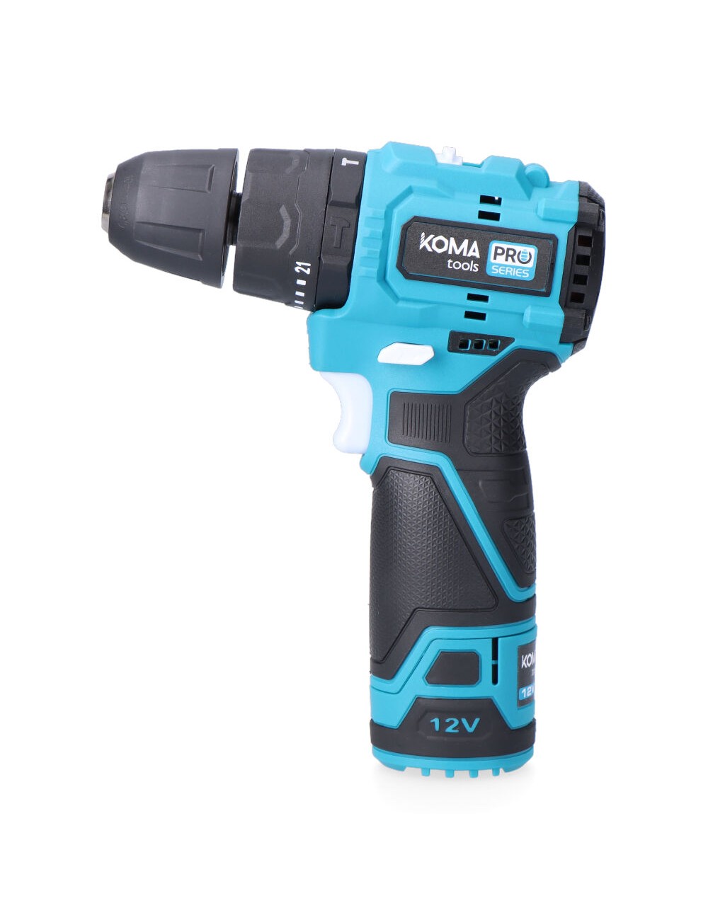 Kit taladro percutor brushless 12 v con accesorios, bateria y cargador