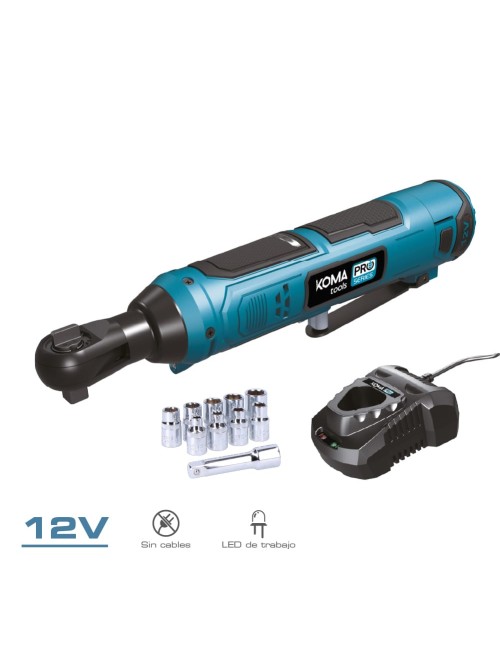 Kit carraca 12 v con accesorios, bateria y cargador