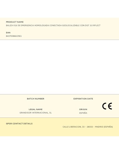 Baliza v16 de emergencia homologada conectada geolocalizable con dgt 3.0 rflect