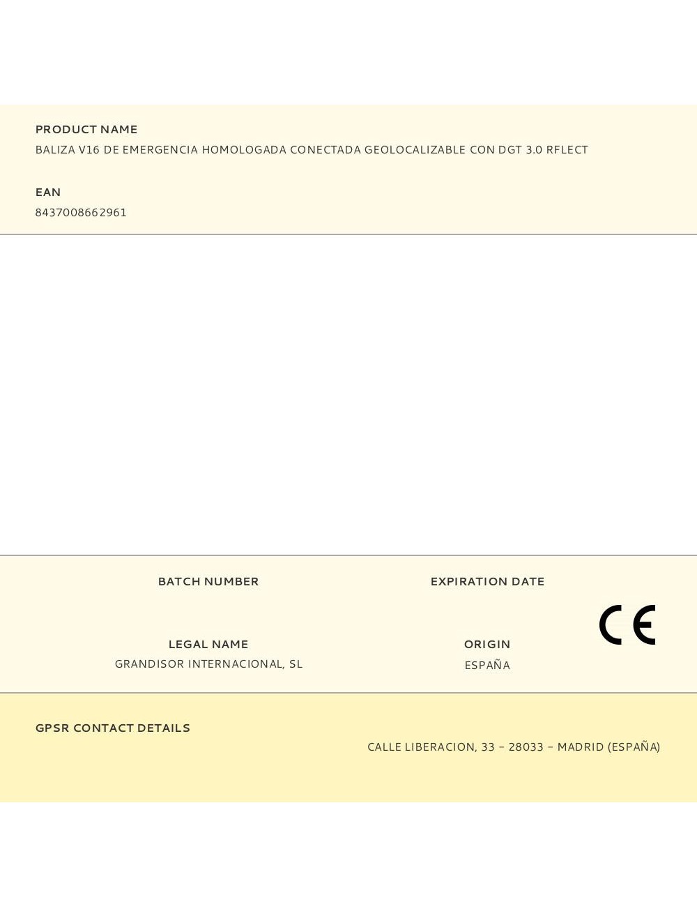 Baliza v16 de emergencia homologada conectada geolocalizable con dgt 3.0 rflect