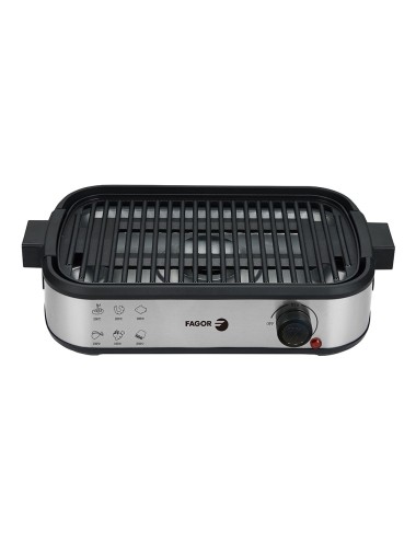 Parrilla eléctrica smokeless con extractor de humo 1800 w 44 x 27 x 10,5 cm
