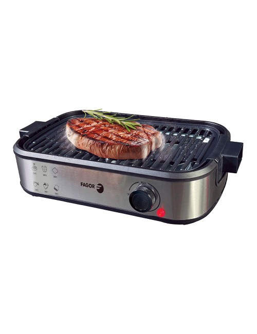 Parrilla eléctrica smokeless con extractor de humo 1800 w 44 x 27 x 10,5 cm