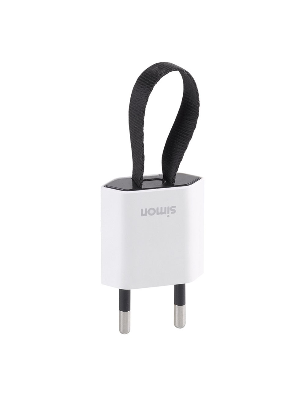 Clavija 2p+tt schuko salida frontal y lateral 10 a 250 v~ facil extracción blanca