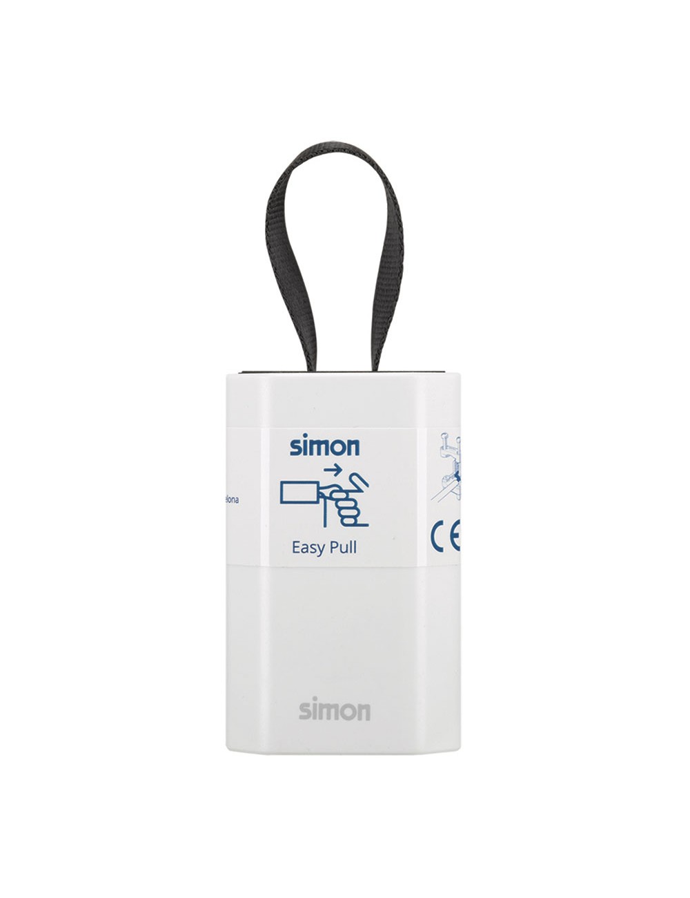 Base móvil 2p+tt schuko salida frontal 10 a 250 v~ facil extraccion blanca