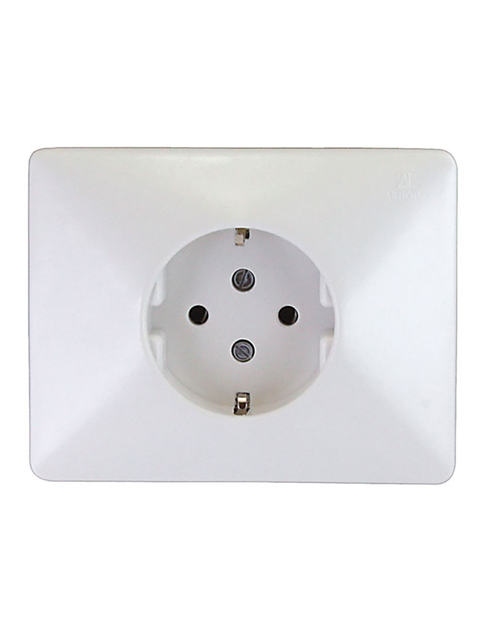 Base enchufe 2p+tt schuko 25a 380 v~ blanco