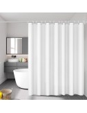 Cortina de baño basic blanca 140 x 180 cm